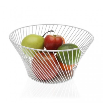Bigbuy Home Augļu Bļoda Balts Dzelzs (13,5 cm)