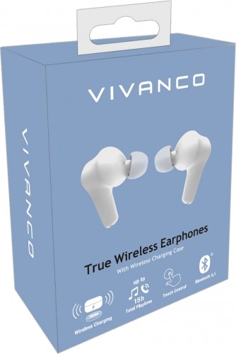 Vivanco wireless earbuds Comfort Pair TWS, white (62599) image 5
