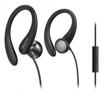 Philips TAA1105BK/00 headphones/headset Ear-hook, In-ear 3.5 mm connector Black