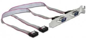 DeLOCK 89268 serial cable 0.4 m 2x COM