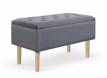 Halmar CLEO bench with storage, color: grey