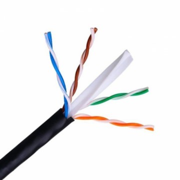 Жесткий сетевой кабель UTP кат. 6 NANOCABLE 10.20.0502-EXT-BK 100 m Чёрный