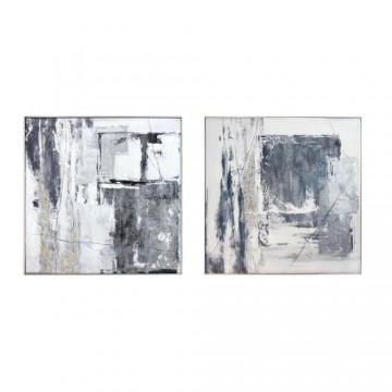 Glezna DKD Home Decor Abstrakts (2 pcs) (80 x 3 x 80 cm)