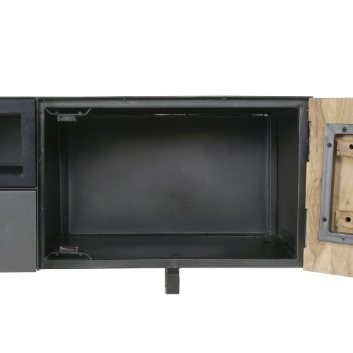 TV mēbeles DKD Home Decor Melns Metāls Akācija (165 x 40 x 50 cm) image 4