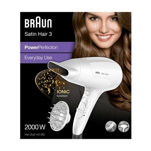 Braun Satin Hair 3 2000 W White image 5