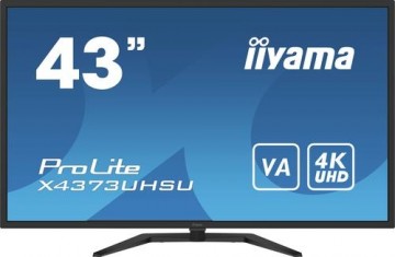 iiyama ProLite X4373UHSU-B1 computer monitor 108 cm (42.5&quot;) 3840 x 2160 pixels 4K Ultra HD Black