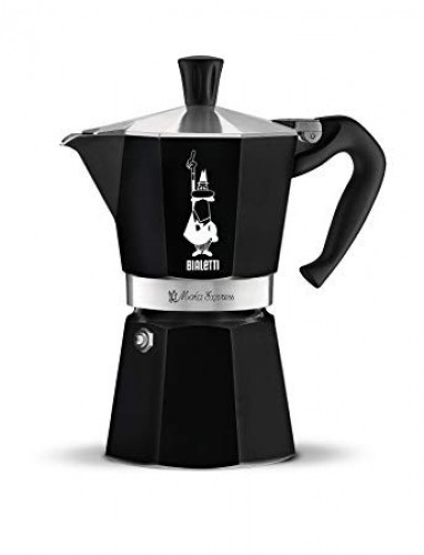Bialetti Moka Express Stovetop Espresso Maker black 6 cups image 1