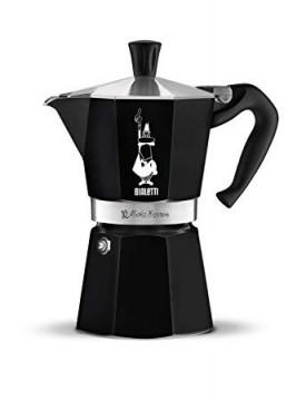 Bialetti Moka Express Stovetop Espresso Maker black 6 cups