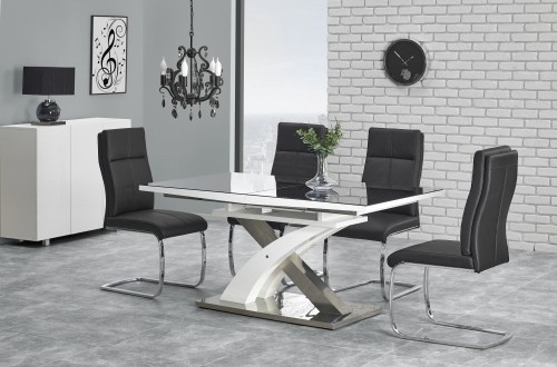 Halmar SANDOR 2 table, color: black image 1