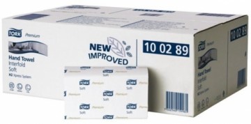 Papīra salvetes Tork 100289 Multifold Premium Soft H2, 2 slāņi, baltas, 150 salvetes, 21 paciņa