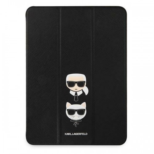 Karl Lagerfeld Saffiano KLFC11OKCK Grāmatveida Maks Planšetdatoram Apple iPad 11" Pro 2021 Melns image 1