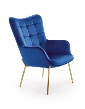 Halmar CASTEL 2 l. chair, color: dark blue