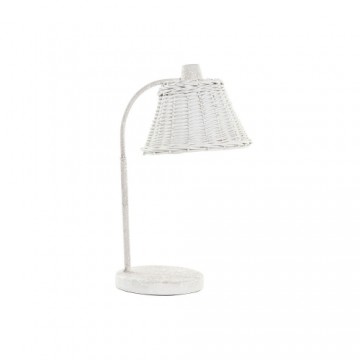 Настольная лампа DKD Home Decor Металл Белый плетеный 220 V 50 W (22 x 28 x 48 cm)