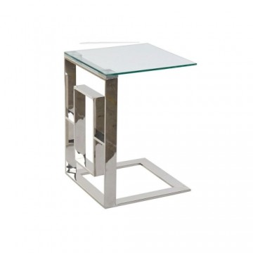 Mazs galdiņš DKD Home Decor Stikls Tērauds (40 x 40 x 55 cm)