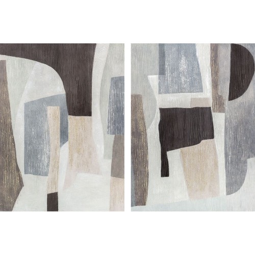 Glezna DKD Home Decor Abstrakts (90 x 2.4 x 120 cm) (2 pcs) image 1