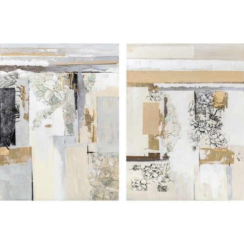 Glezna DKD Home Decor Abstrakts (90 x 2.4 x 120 cm) (2 pcs) image 1