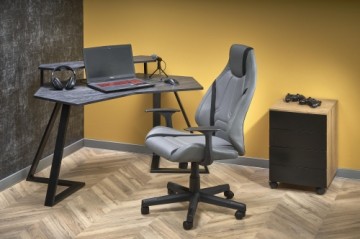 Halmar FORKS desk color: dark grey - black