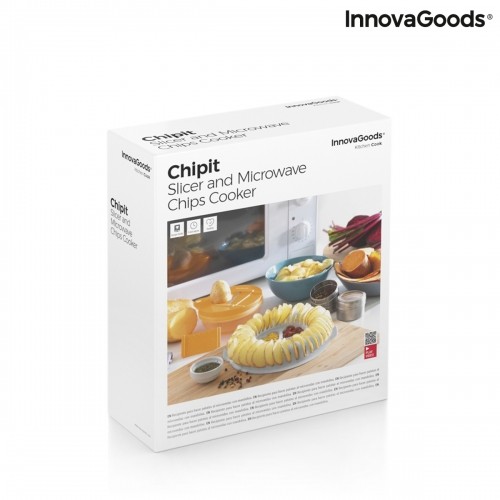 Mikroviļņu čipšu pagatavošanas komplekts ar griezēju un receptēm Chipit InnovaGoods image 2