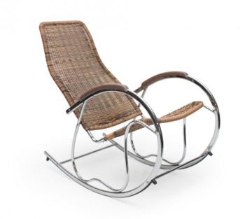 Halmar BEN rocking chair color: brown mix