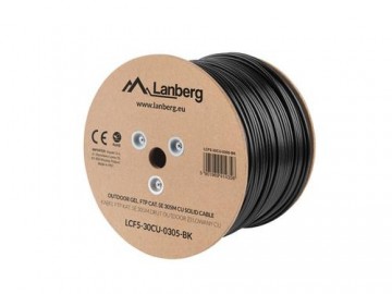 Lanberg LCF5-30CU-0305-BK networking cable Black 305 m Cat5e F/UTP (FTP)