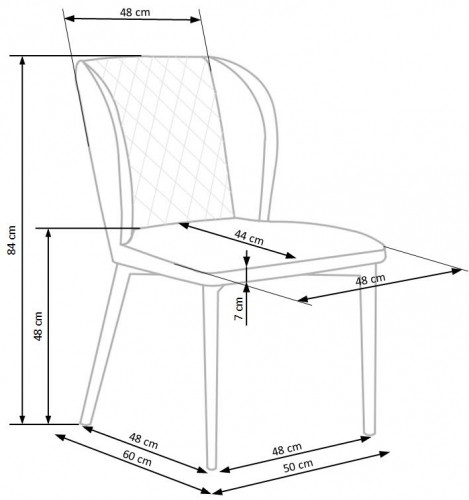 Halmar K399 chair, color: grey image 4