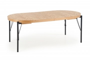 Halmar INFERNO extension table, color: natural oak / black