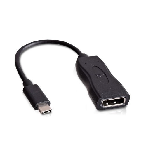 USB C uz Display Porta Adapteris V7 V7UCDP-BLK-1E        Melns image 1