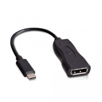 USB C uz Display Porta Adapteris V7 V7UCDP-BLK-1E        Melns