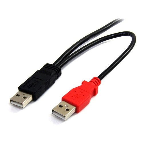 USB 2.0 A uz Mini USB B Kabelis Startech USB2HABMY6           Sarkans Melns image 3