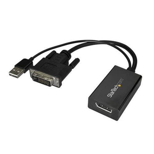 DisplayPort uz DVI Adapteris Startech DVI2DP2              Melns image 1