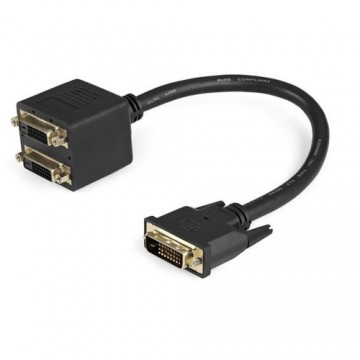 Цифровой видео кабель DVI-D Startech DVISPL1DD            Чёрный 0,3 m