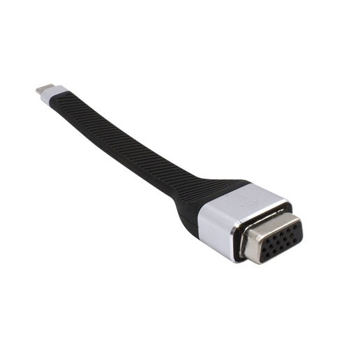USB C uz VGA Adapteris i-Tec C31FLATVGA60HZ       FHD Fleksibls Melns image 1