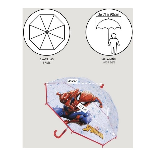 Lietussargs Spiderman Zils image 5