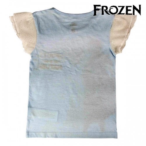 Krekls ar Īsām Piedurknēm Bērniem Frozen Gaiši Zils Balts image 4