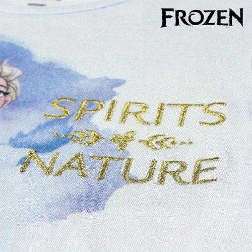 Krekls ar Īsām Piedurknēm Bērniem Frozen Gaiši Zils Balts image 3