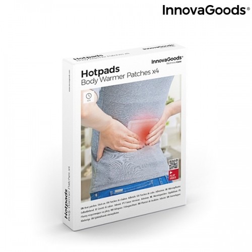 Pašlīposie Ķermeņa Sildīšanas Plāksteri Hotpads InnovaGoods (Iepakojumā 4 krūzes) image 2