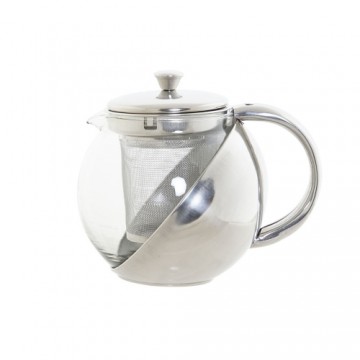 Чайник DKD Home Decor Stikls Nerūsējošais tērauds Sudrabs (500 ml)