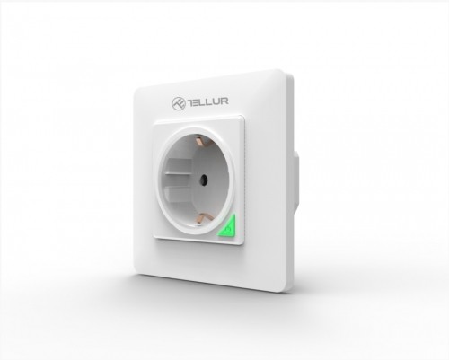 Tellur Smart WiFi Wall Plug 3000w, 16A, white image 1