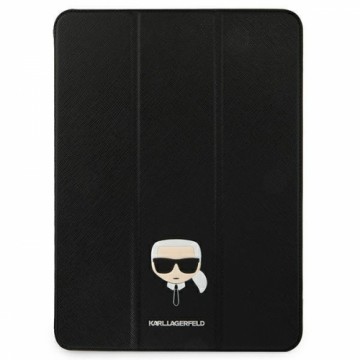Karl Lagerfeld Saffiano KLFC11OKHK Grāmatveida Maks Planšetdatoram Apple iPad 11" Pro 2021 Melns