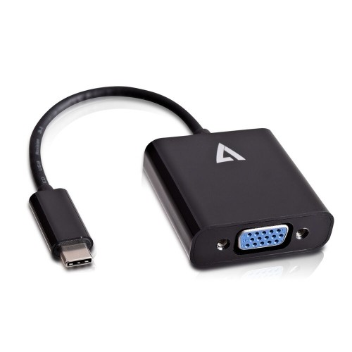 USB C uz VGA Adapteris V7 V7UCVGA-BLK-1E       Melns image 1