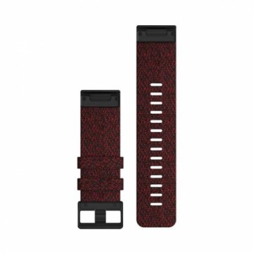 Garmin Acc,fenix 6X 26mm QuickFit Heathered Red Nylon Band