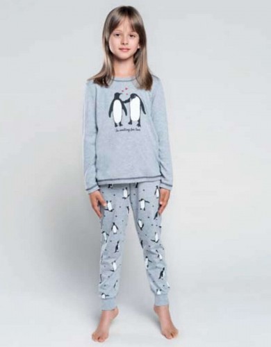 Italian Fashion Darla Grey  Bērnu kokvilnas pidžama image 1
