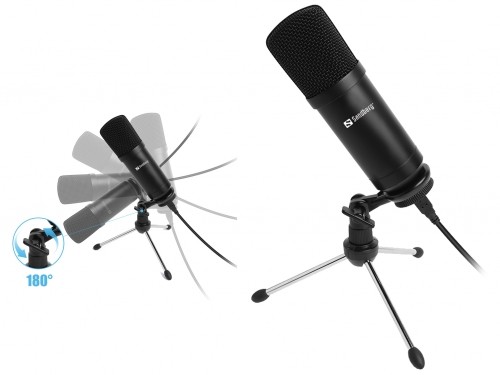 Sandberg 126-09 Streamer USB Desk Microphone image 2