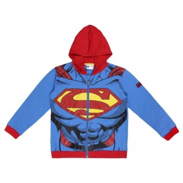 Bērnu Sporta Krekls ar Kapuci Superman Zils
