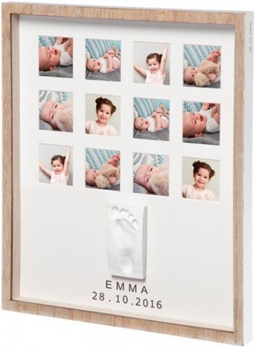 Baby Art First Year Print Frame komplekts mazuļa pēdiņu / rociņu nospieduma izveidošanai, wooden - 3601094800 image 1