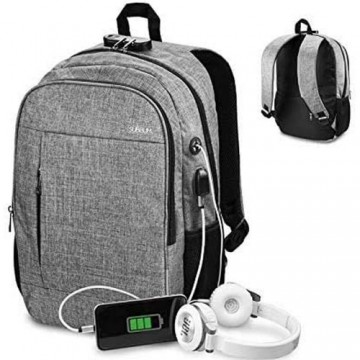Рюкзак для ноутбука и планшета с USB-выходом Subblim Urban Lock Backpack 16"