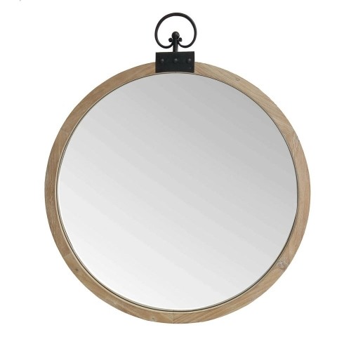 Bigbuy Home Настенное зеркало Круглый Стеклянный Металл Деревянный MDF (3 x 82 x 70 cm) image 1