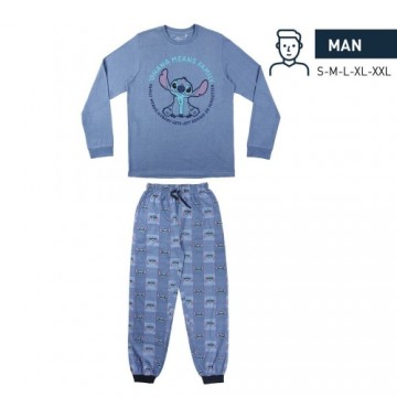 Pajama Stitch Vīriešu Zils