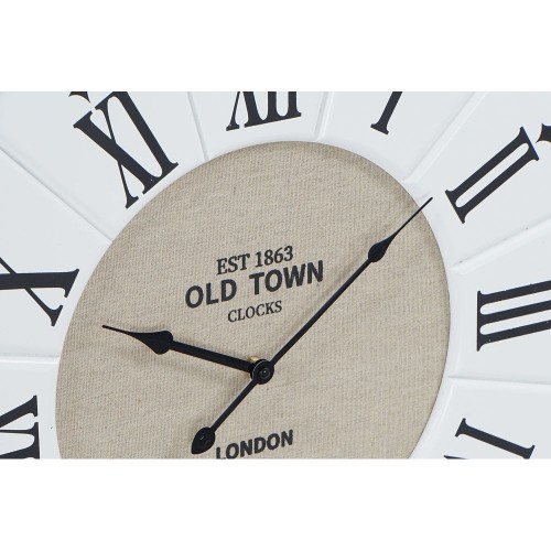 Настенное часы DKD Home Decor Серый Бежевый Железо Деревянный MDF (2 pcs) (60 x 5 x 60 cm) image 2
