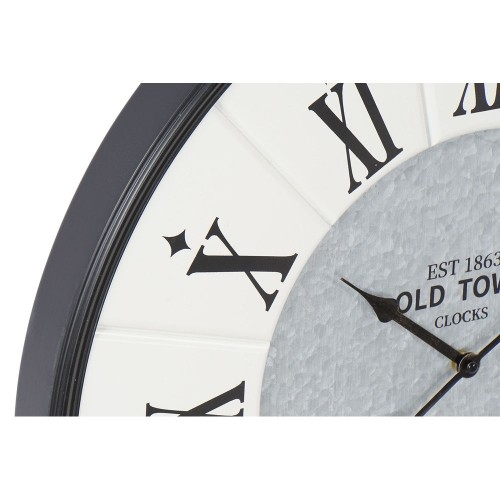 Настенное часы DKD Home Decor Серый Бежевый Железо Деревянный MDF (2 pcs) (60 x 5 x 60 cm) image 3